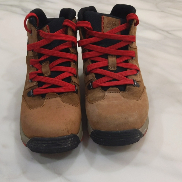 Timberland Earthkeepers Scramble Boots leather tan kids size 3 - Picture 4 of 12